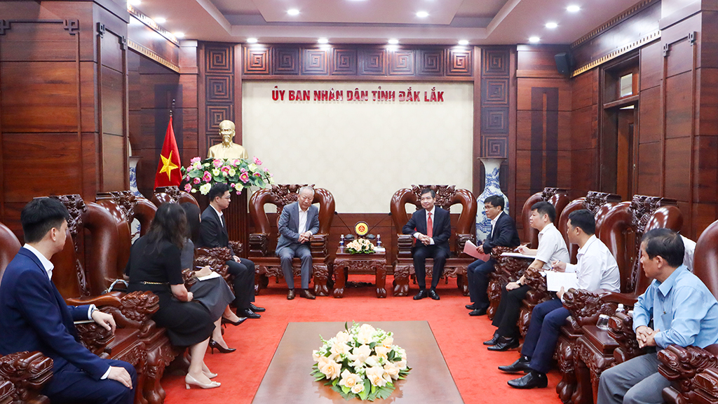 Chủ tịch UBND tỉnh tiếp và làm việc với Tập đoàn Xây dựng Thái Bình Dương